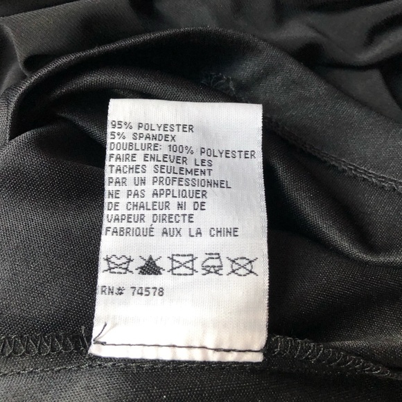 Cache Women’s Midi Black Ruched Bottom Bodycon Evening Cocktail Dress - Picture 15 of 16